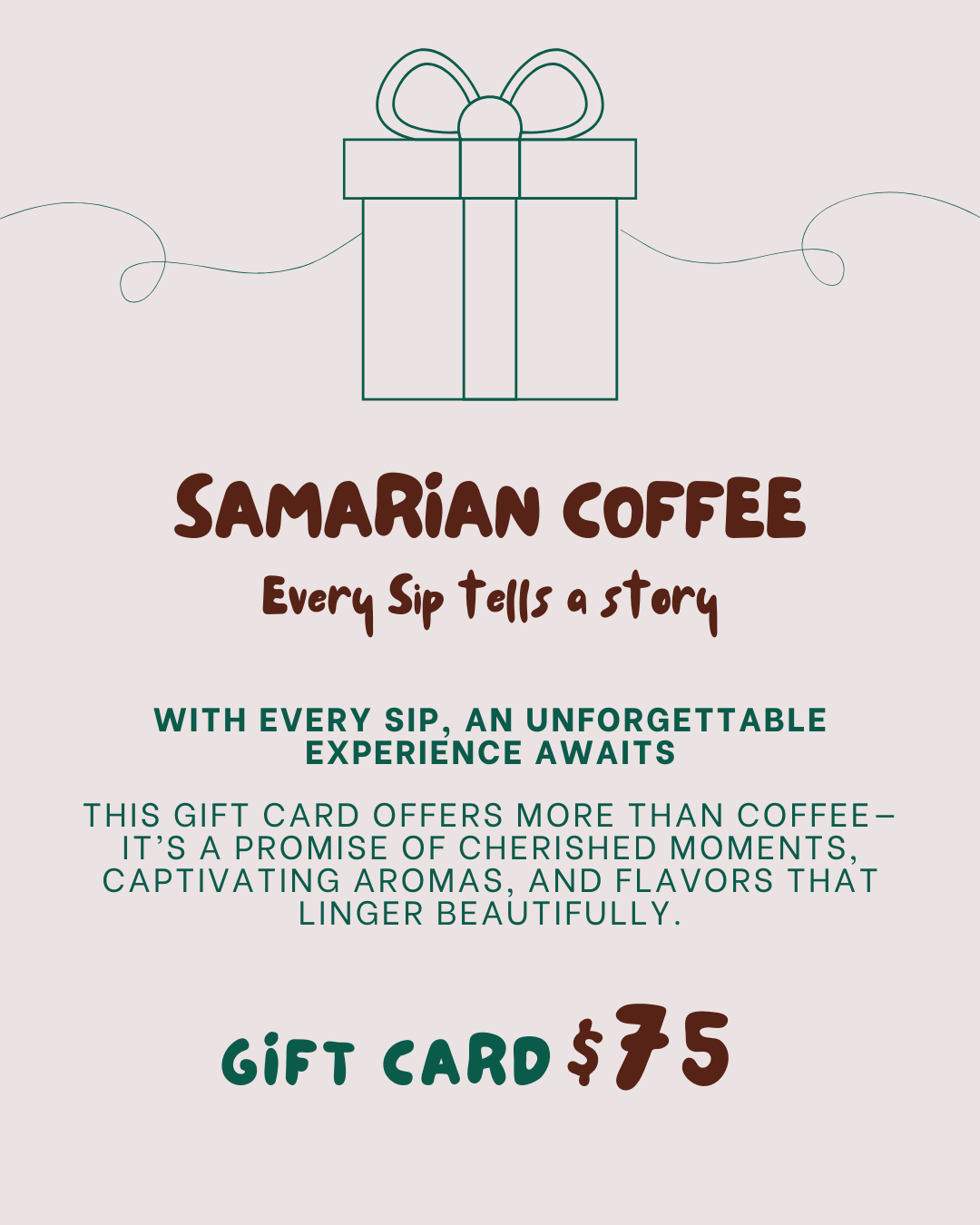 Samarian Coffee Gift Card