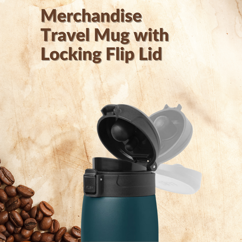 Travel Mug with Locking Flip Lid